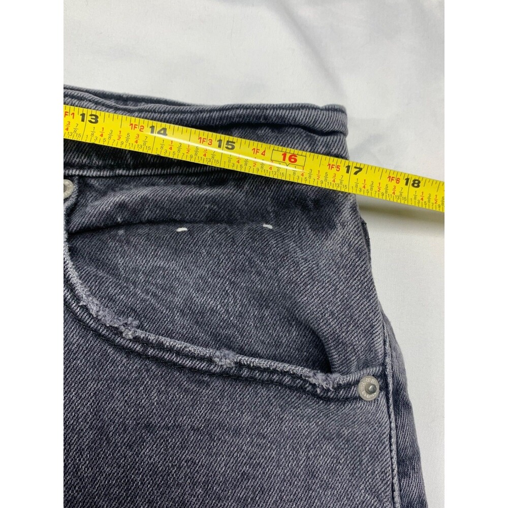 Abercrombie Fitch Jeans Womens 32/ 14 Curve Black 90s Straight Ultra High Rise - Picture 4 of 11